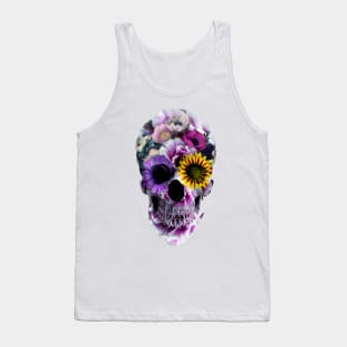 Floral Skull Tank Top